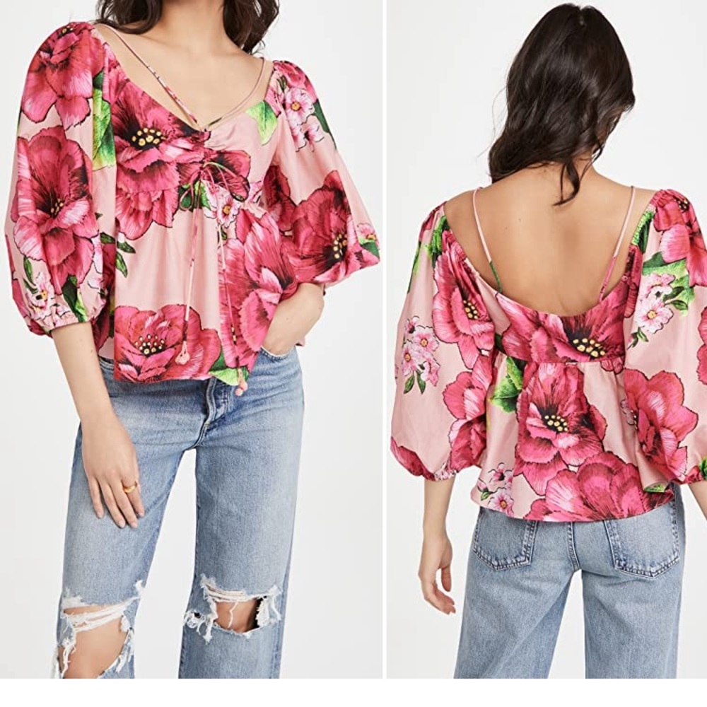 NWT! FARM Rio Chita Blouse